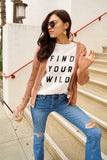 Simply Love Full Size FIND YOUR WILD Short Sleeve T-Shirt