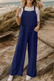 Full Size Wide Leg Front Pocket Jumpsuit